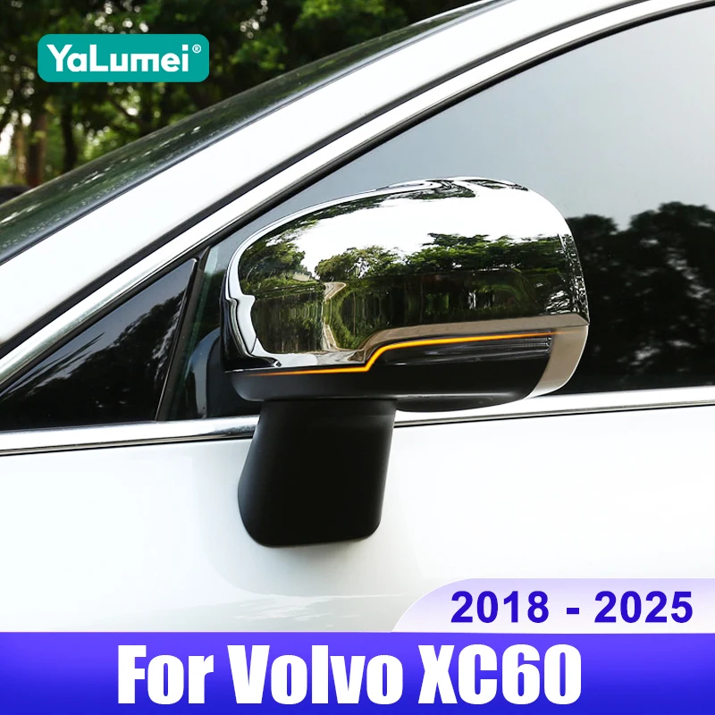 

For Volvo XC60 2018 2019 2020 2021 2022 2023 2024 2025 Car Side Rearview Mirror Cap Cover Shell Trim Accessories