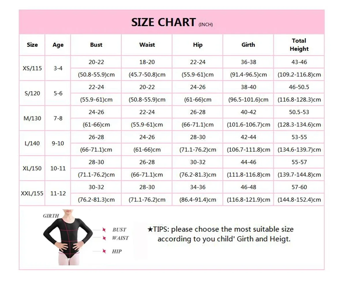 Meninas manga longa gola alta preto ballet collant náilon dancewear gola alta ginástica bodysuit crianças