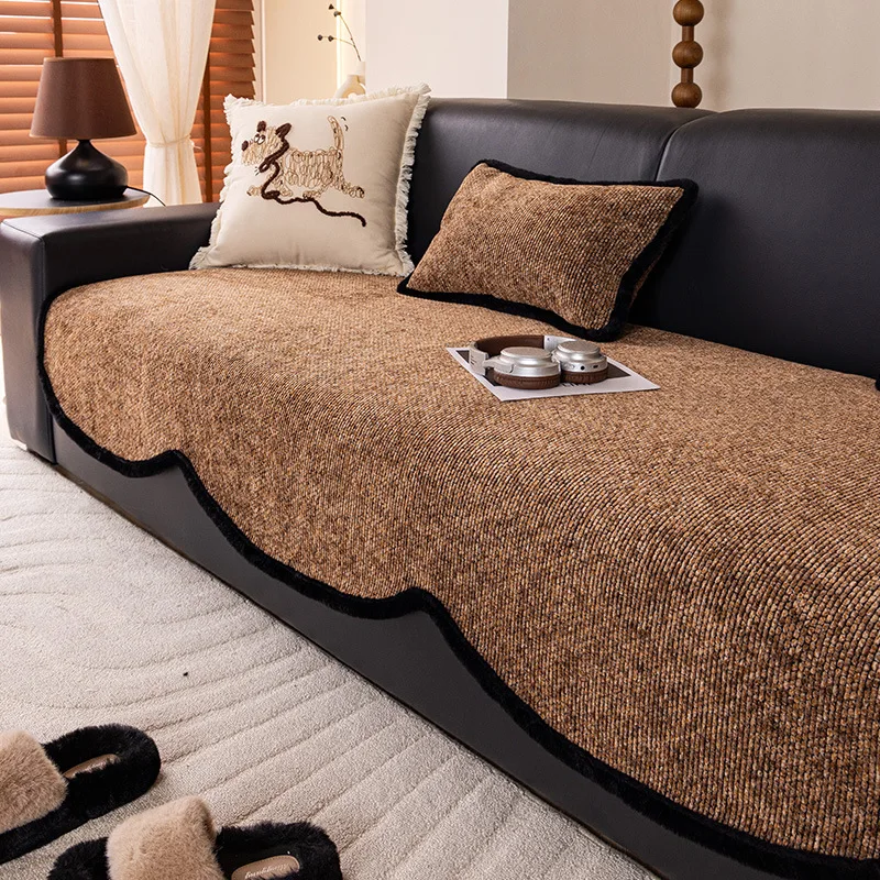 Chenier Premium Sofa Cushion Universal Fixed Non-slip Special-shaped Sofa Seat Cushion Cover Cloth Towel for All Seasons