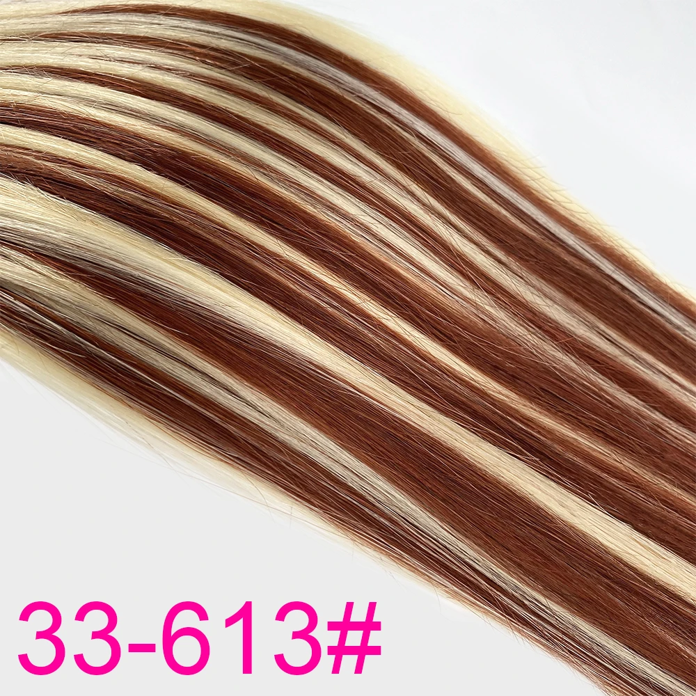 Recht I Tip Hair Extensions Natuurlijke Echte Menselijke Fusion Hair Extensions 50 stks/set Keratine Capsule Bruin Blonde Kleur 18-30 inch