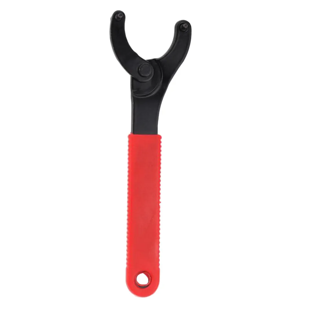 Bike Bottom Bracket Wrench Iron Plastic Handle Adjustable Chain Flywheel Lock Ring Remover Repair Tool for Mountain Bike