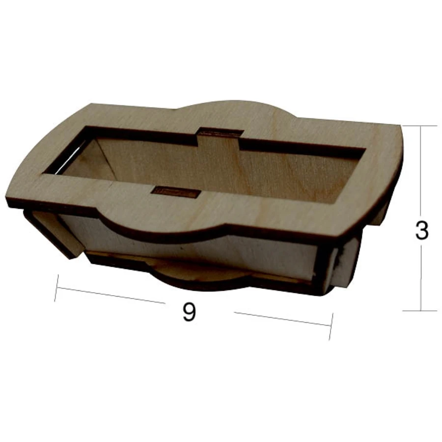 MN30 Miniature Bathtub, Hobby Wood Painting Miniature