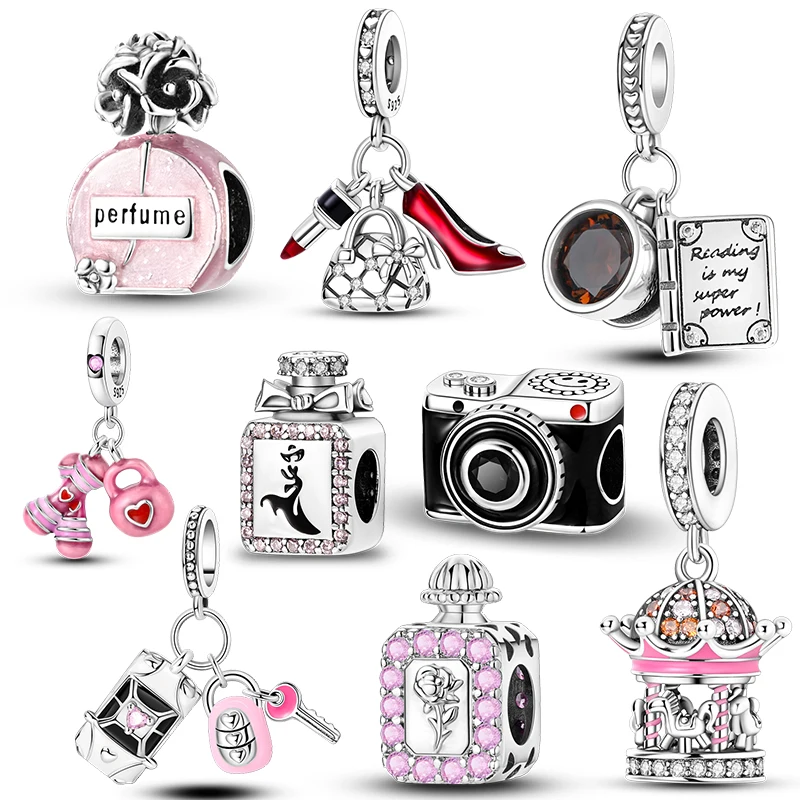 Original Charms 925 Sterling Silber Parfüm Perlen Lady Life Anhänger für Frauen DIY Schmuck Geschenk passen Original Armreif