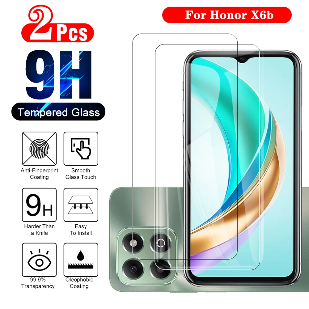 

2PCS Honor X6b Защитное стекло HonorX6b закаленное стекло Honar X6 b JDY - LX1