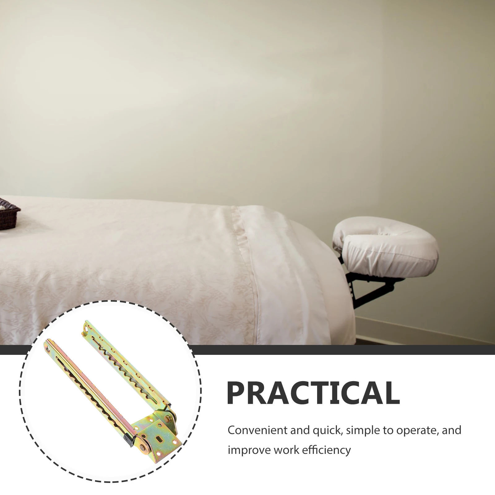 

2pcs Furniture Single Corner Code Adjustable Hinge Bed Lifting Mechanism Height Riser Bracket Steel Hardware Part Couch Bed