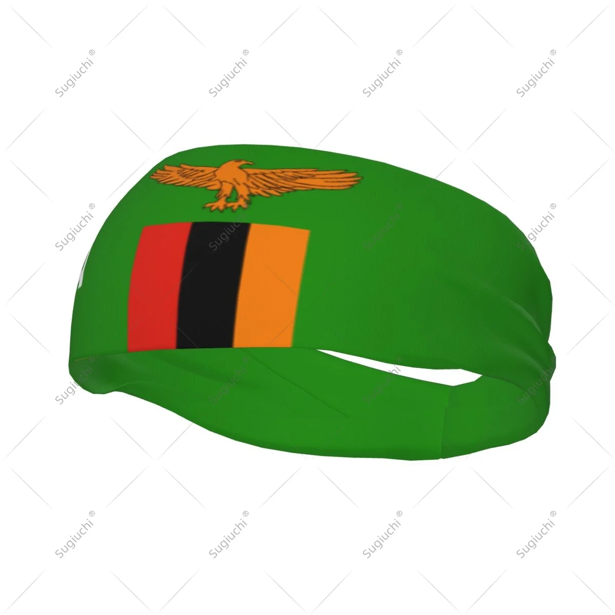 

Men Women Zambia Flag Elastic Wide Headbands For Yoga Fitness Tennis Running Gym Sports