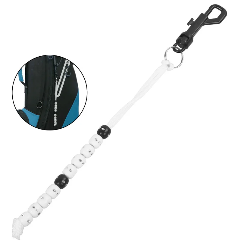 1pc Plastic Golf Bead Scorer 30cm with A Durable Clip Measure Number of Golf Balls Durable Golf Training Accessories