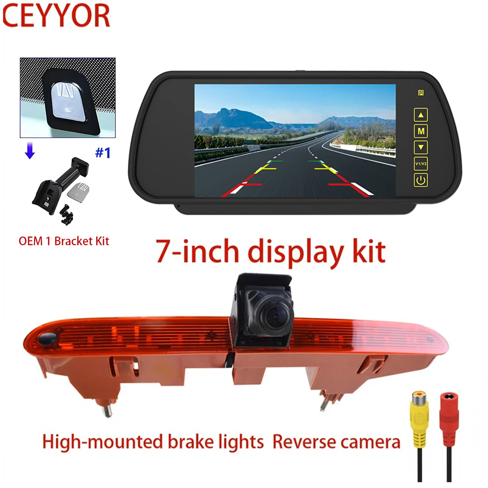 for Car Brake Light Rear View Reverse Camera For Citroen Berlingo Peugeot Partner II 2008-2016 Waterproof Backup Camera
