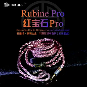 Fengru hakugeiナイトエルフ銅-ゴールド合金CUAU0.1 16コア26awg 2Pin 0.78ミリメートルmmcxイヤホンアップグレード ケーブルkxxs S8 SE215 - AliExpress