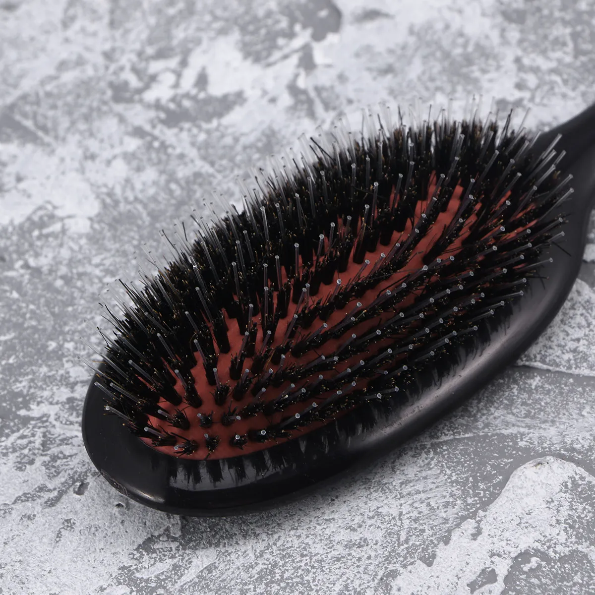 

Women's Anti-Static Wooden Hair Comb Natural Boar and Nylon Bristles for Daily Styling Blow Dry Straighten Frizz Control Scalp