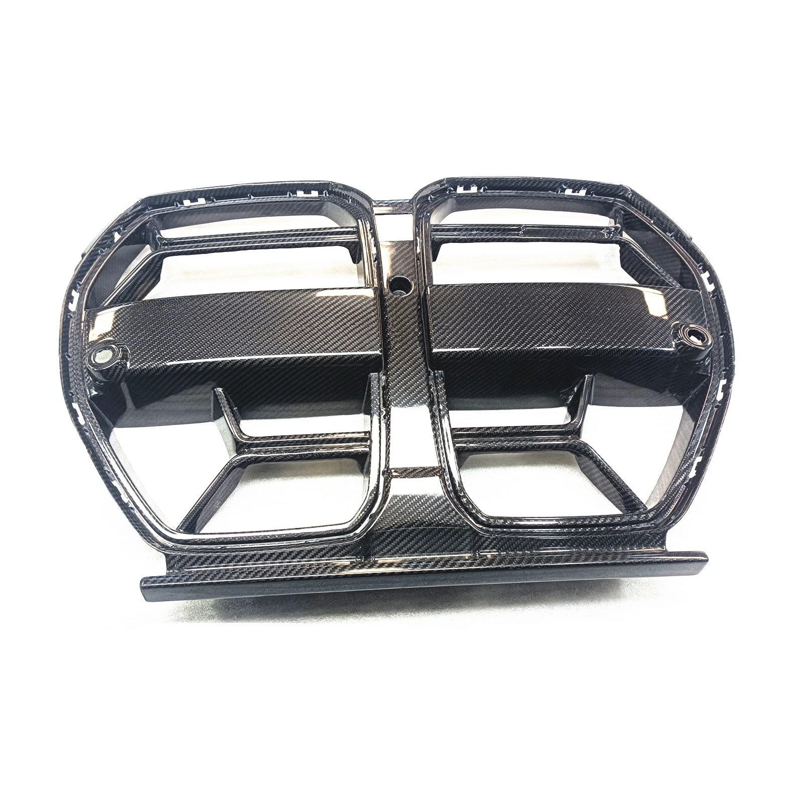 Racing Grill Front Kidney Grille For BMW M3 G80 M4 G82 G83 2021-2024 Real Carbon Fiber Upper Bumper Intake Hood Frame Mesh Grid