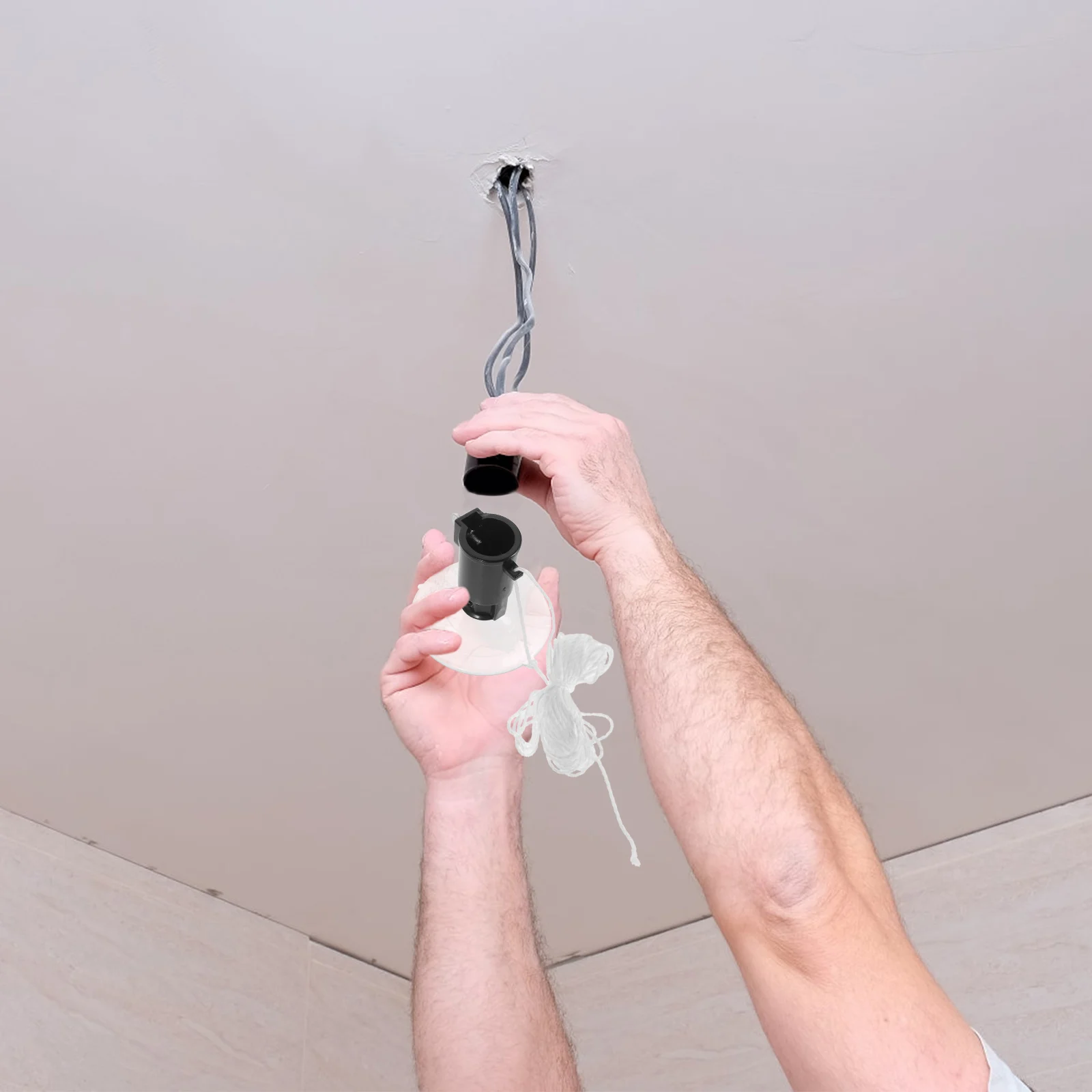 

Light Bulb Grabbing Tool 40MM Telescopic Changer for High Ceilings LED Bulb Remover Plastic Material Storage Solution