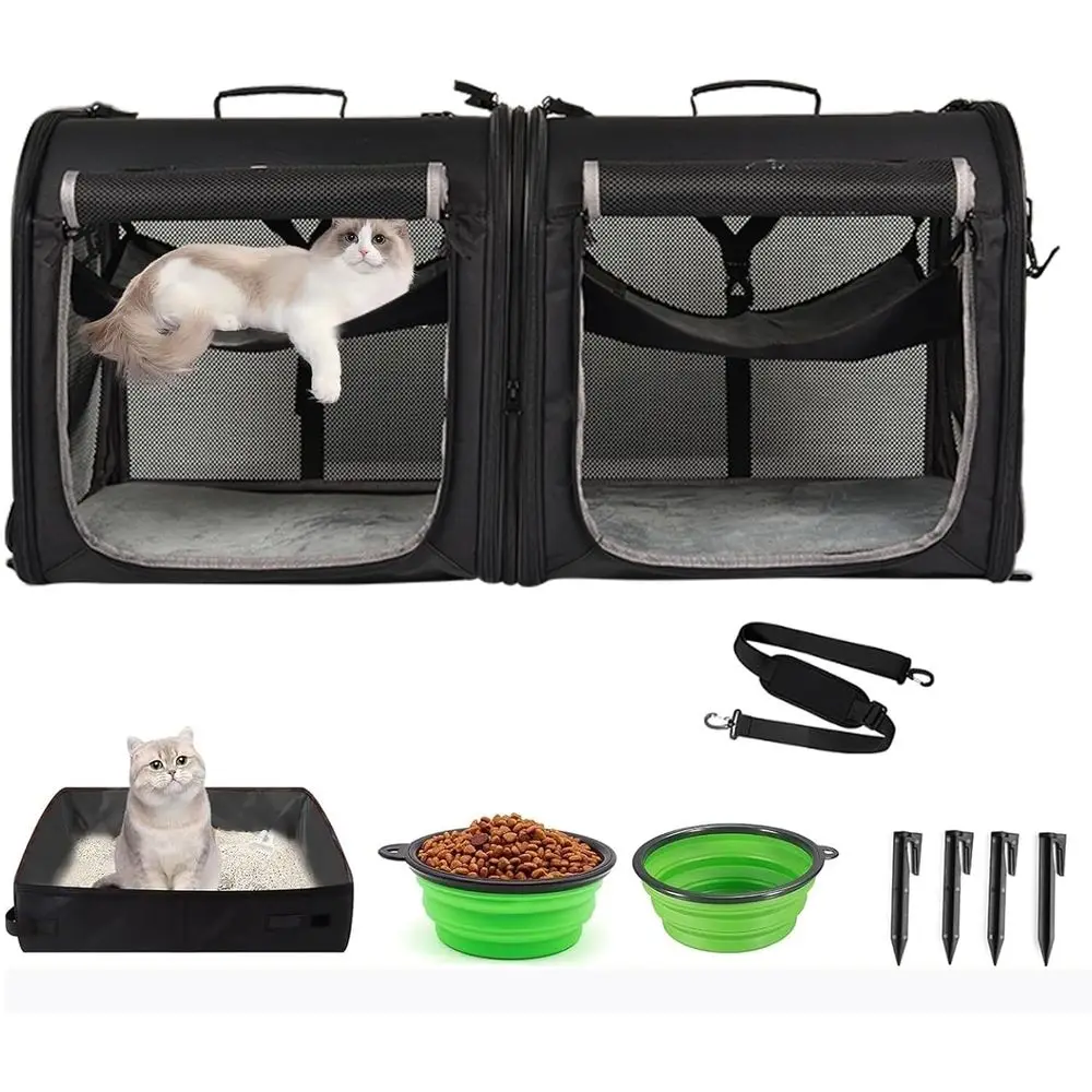 

Dual-Purpose Pet Carrier for Medium Dogs or Large Cats, Suitable for Travel and Outdoor Adventures