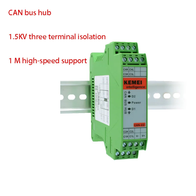 CAN bus isolated hub CAN bus module barrier 4 port one in three out communication