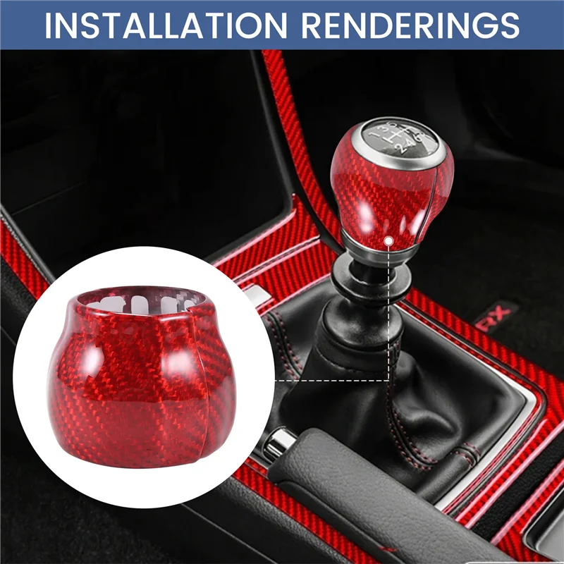 

Модификация автомобиля, наклейка на ручку переключения передач для Subaru WRX 2022-2023, крышка ручки переключения передач