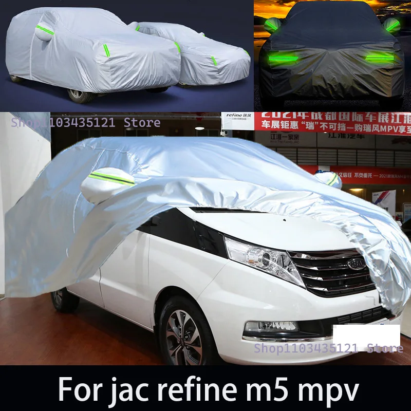 

For jac refine m5 mpv Outdoor Protection Full Car Covers Snow Cover Sunshade Waterproof Dustproof Exterior Car accessories