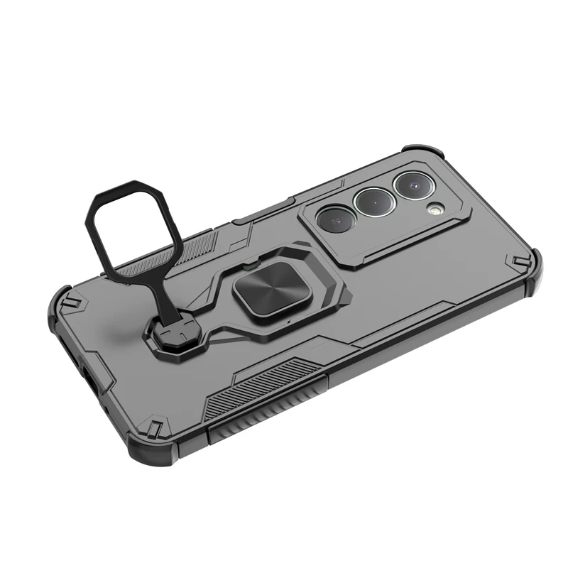 المغناطيسي صفائح الحديد كينغ كونغ قضية الهاتف ل Xiaomi Redmi 15 5G حافظة معدنية مسنده ل Redmi 15 4G الشيول فوندا الغطاء الخلفي