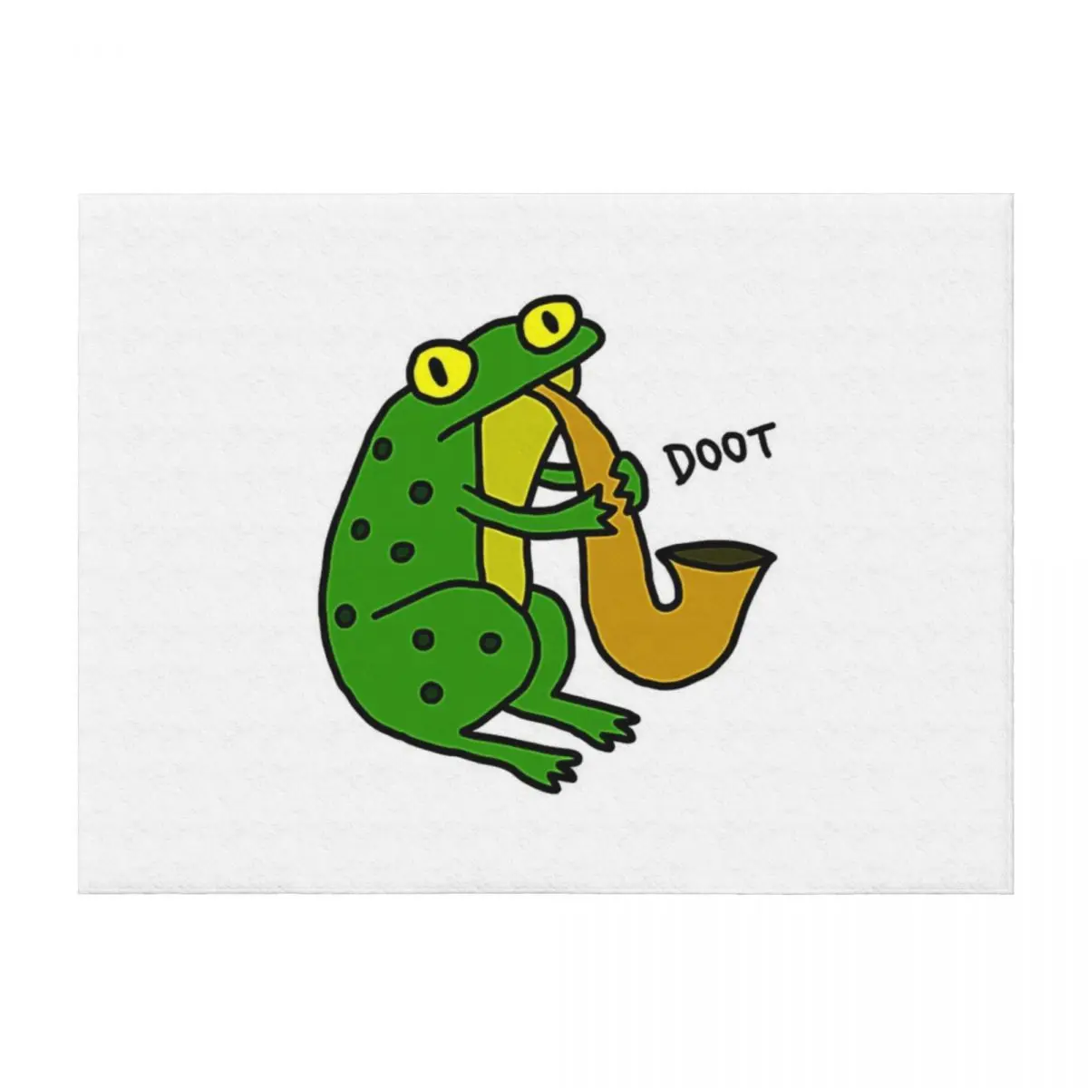 

Jazz Frog (color) T-Shirt Throw Blanket Single Plush Decoratives Luxury Thicken Blankets