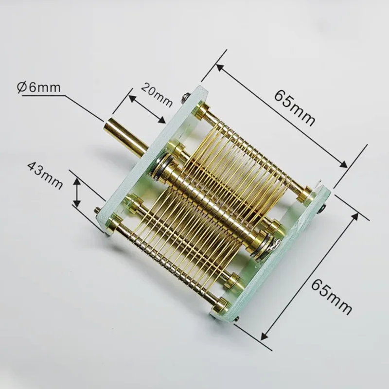 High-Power Air Variable Capacitor Semi-Handmade Air-Adjusted Capacitor Capacity 10PF-330PF