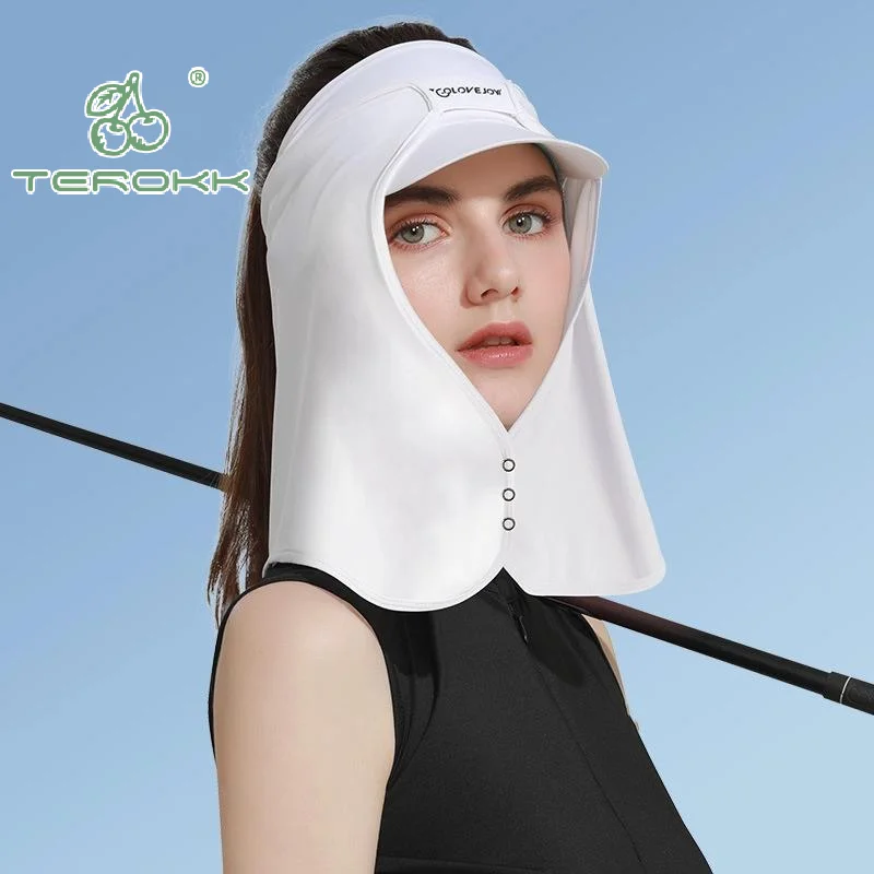 Mascarilla facial para mujer, tacto fresco, transpirable, protección solar para dar forma al rostro, para verano, al aire libre, Compatible con sombrero