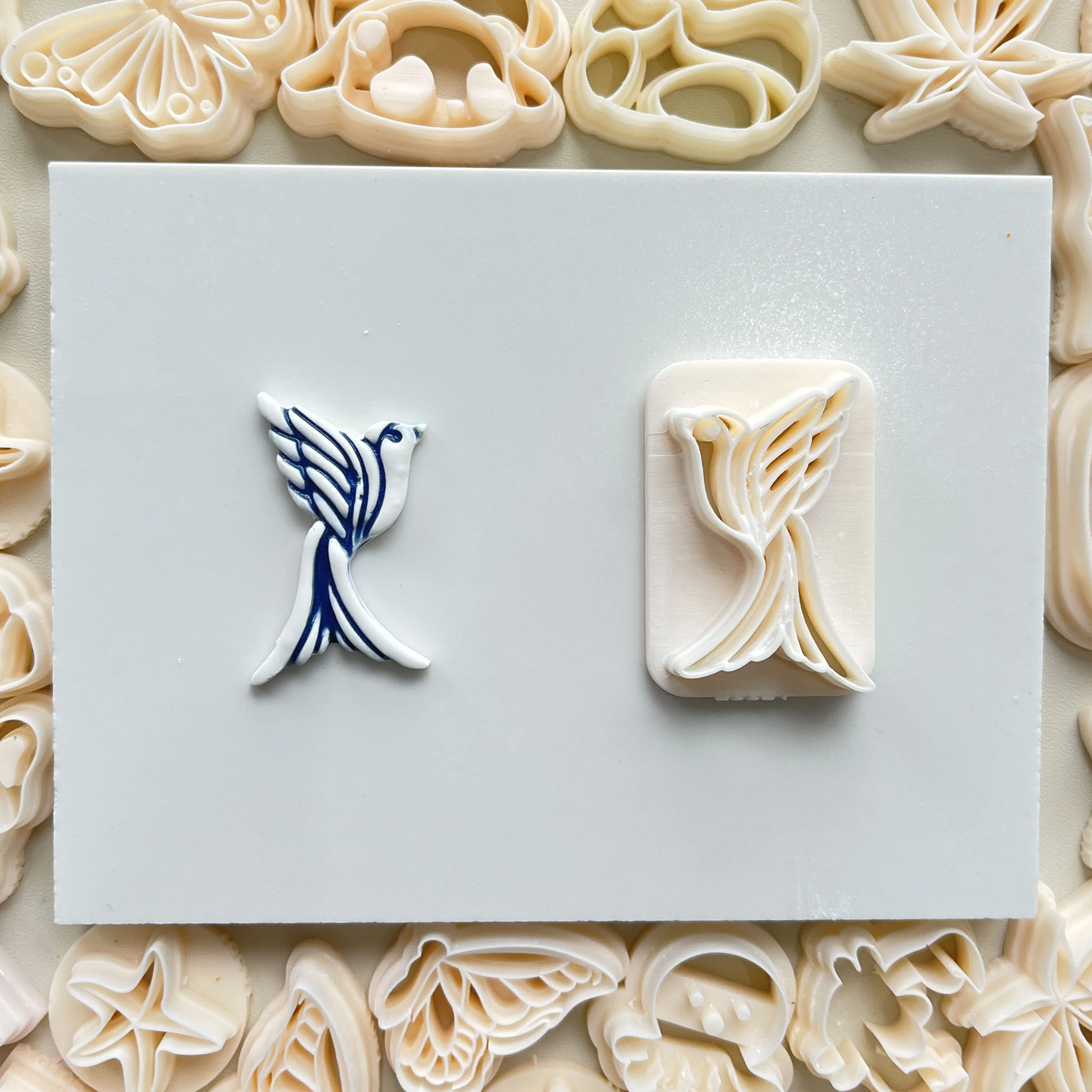 Schwalbe Vogel geformt Spiegel Polymer Clay Schneiden Formen Handwerkzeuge für DIY Ohrringe Schmuck Abzeichen Herstellung – Detail 3