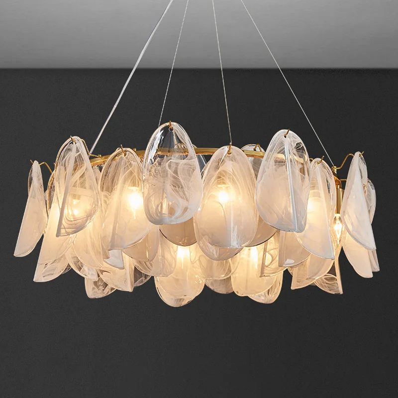 

Luxury Glass Chandelier Lighting Lamps Living Rooms Pendant Lights Decorations For Home Decor Items Led Ceiling Lamp