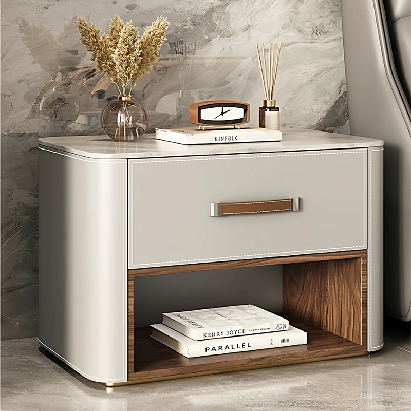 

Light Luxury Bedside Tables Quality Delicacy Storage Drawers Nightstand Creative Modern Mesitas De Noche Bedroom Furniture