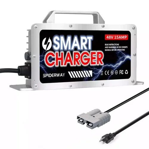 48V 15A Battery Charger Anderson SB50 for Club Car Yamaha Taylor Dunn Golf Cart