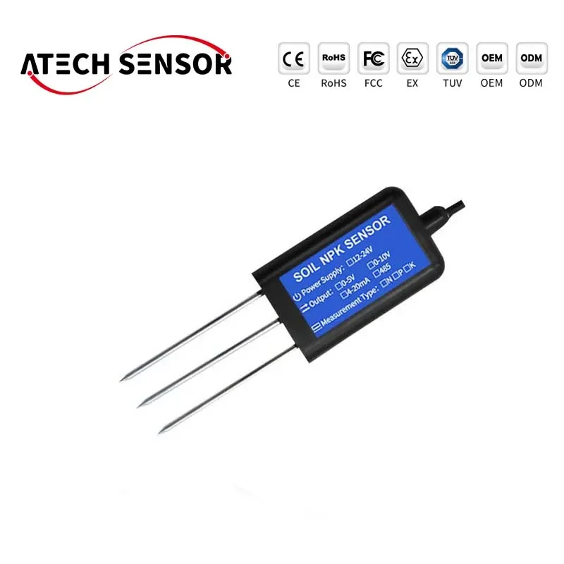 Soil detector RS485 soil npk ph sensor arduino Atech IP68 Highly accurate soil npk sensor