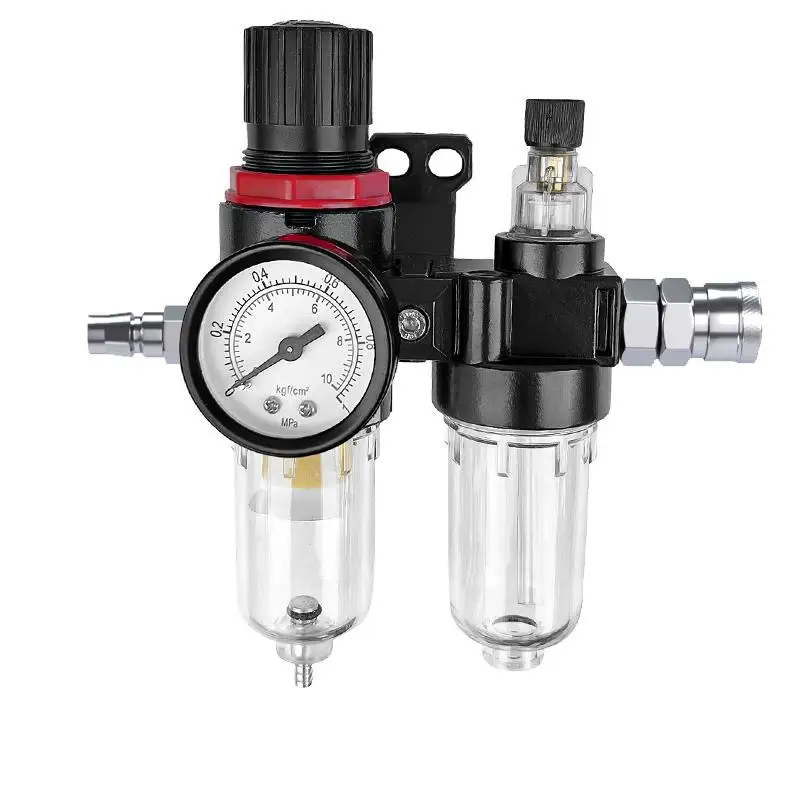 

AFC2000 AFR2000 + AL2000 G1/4 air compressor oil and water separator air filter is used to reduce the pressure valve regulator
