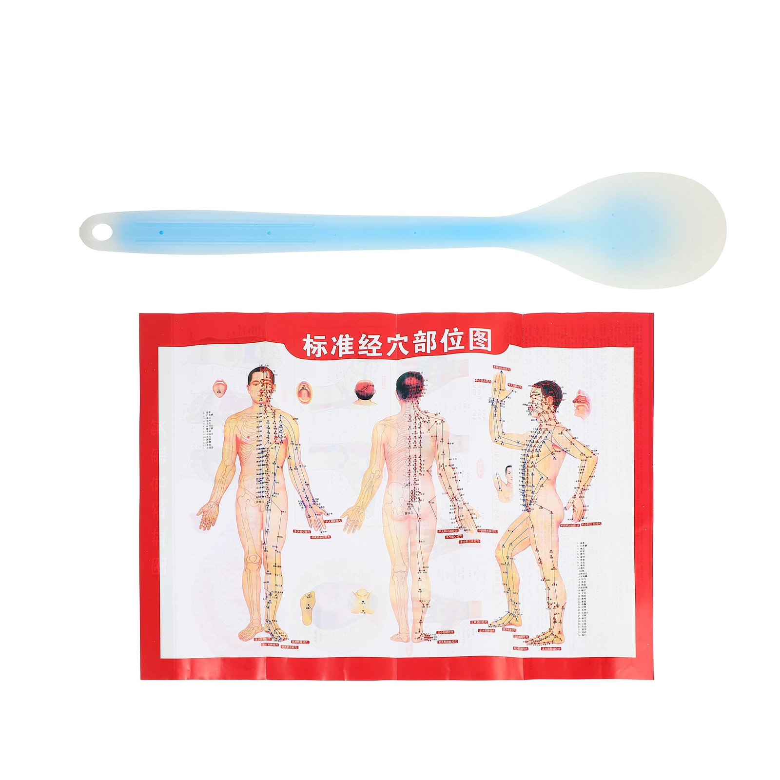 

Board Silicone Meridian Pats Massaging Tool Body Beating Stick Massage Supplies Promote Blood Circulation Relieve