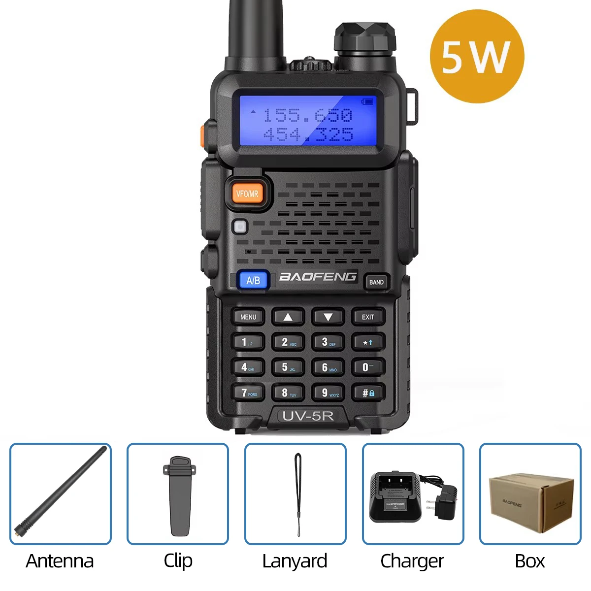 Baofeng Walkie Talkie UV 5R 5W 8W Dual Band Ham Two Way Radio Vhf Uhf FM Radio Handheld Transceiver Jagen 16KM