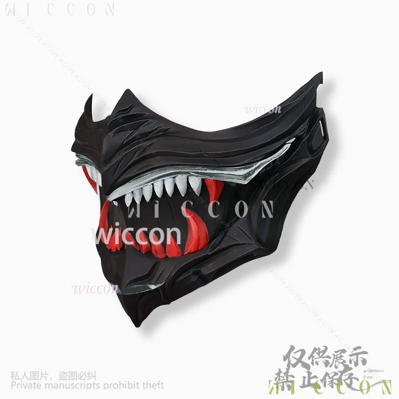 NINJA GAIDEN 4 คอสเพลย์ 3D Polylactic Acid Mask Props อุปกรณ์เสริมสําหรับงานปาร์ตี้คริสต์มาสฮาโลวีน Cos สีเงินที่กําหนดเองเกม