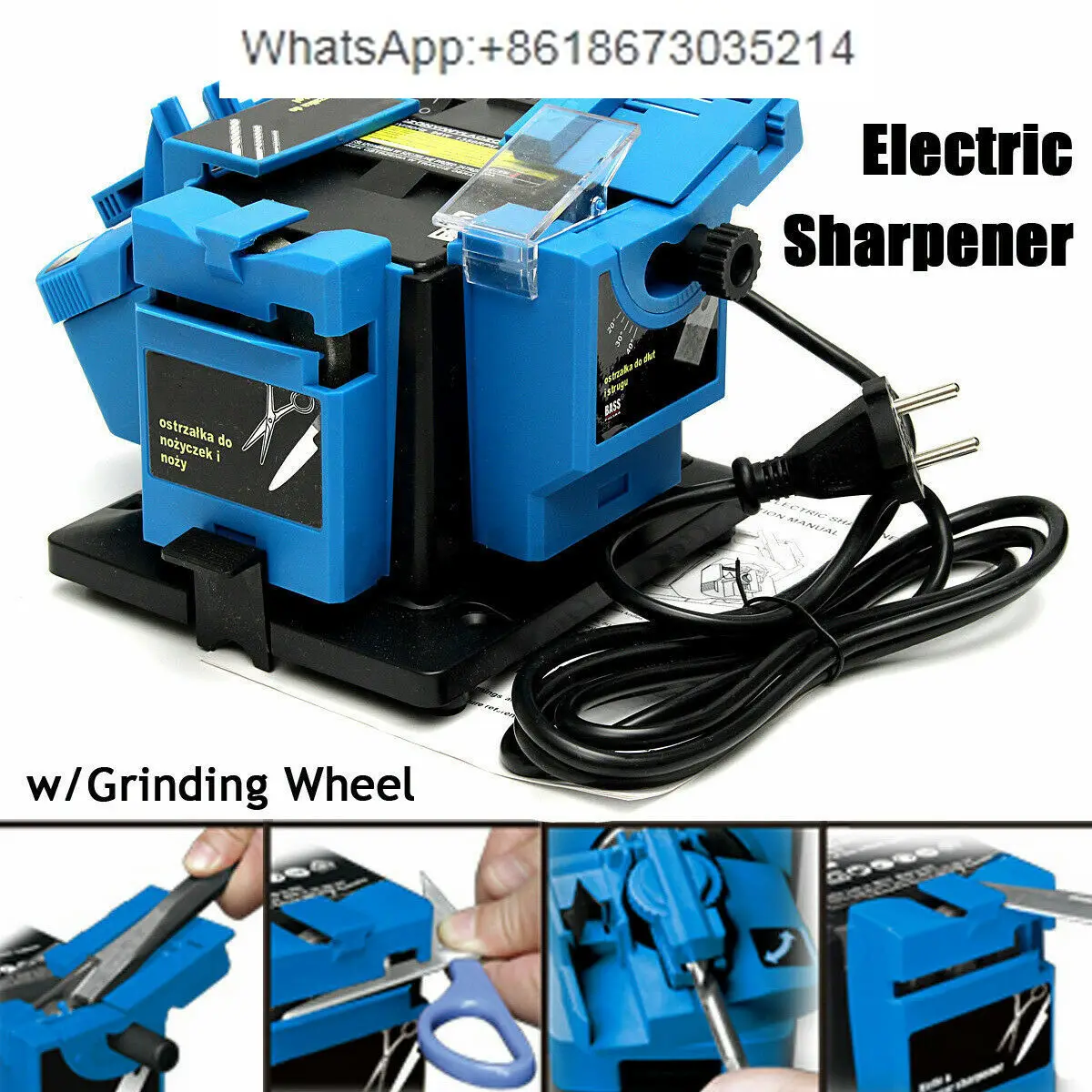 

110v Electric Knife Grinder Multifunction Sharpener Grinding Drill