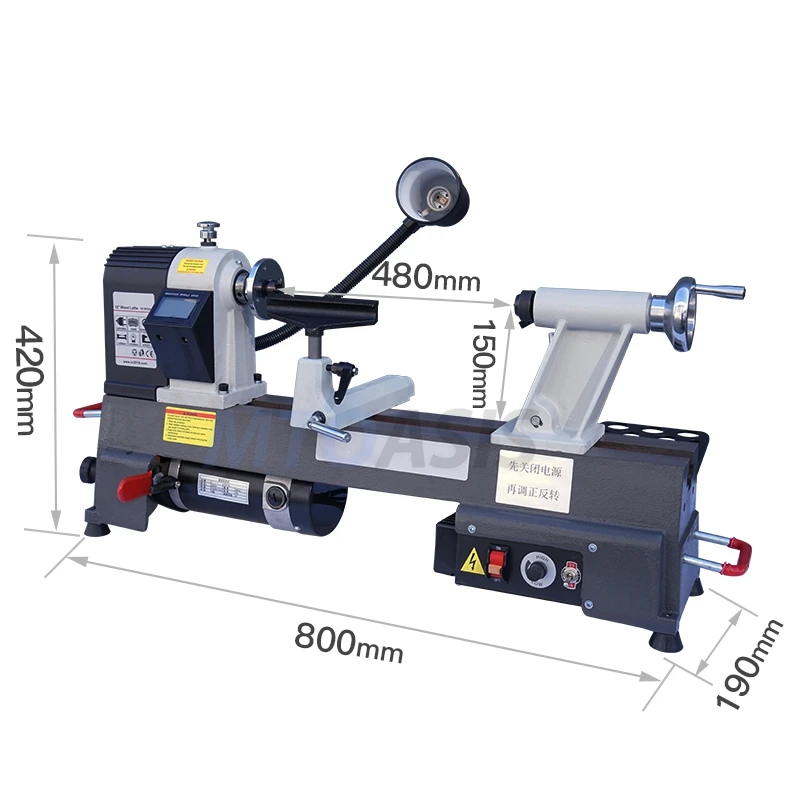 Houtbewerking Micro Machine Draaibank Thuis Draaibank Gereedschap voor Draaifunctie Variabele snelheid Houtdraaibank Multi