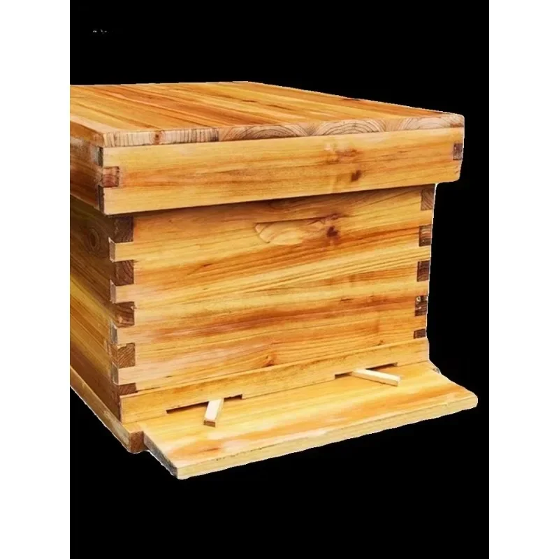 Beehive Dried Fir Middle Beehive Standard Ten Frames Bee Box Beekeeping Tools Boiled Wax Beehive Full Set Italian Bee Relay Box