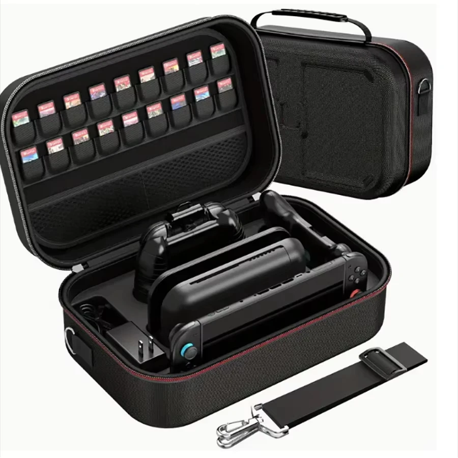 

Портативная дорожная сумка-чехол для Switch 2, противоударный защитный чехол для игровой консоли и комплекта аксессуаров