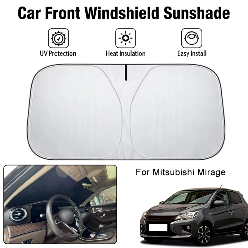 

Car Front Windshield Sunshade Cover For Mitsubishi Mirage UV Block Heat Insulation Auto Interior Sun Protection Accessories