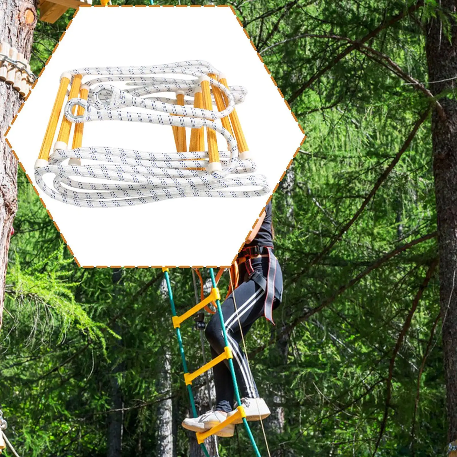 Escada de escape de incêndio de 16 pés Escada de incêndio de emergência de 5M para engenharia de trabalho doméstico