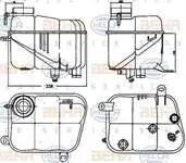 

8MA376755-161 for radiator replacement water tank S-CLASS W140 9198 C140