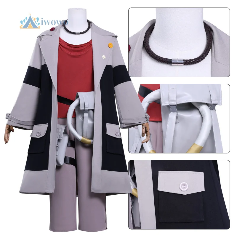 

Аниме Gachiakuta Enjin Косплей Костюм Женщина Мужчины Куртка Брюки Рождество Хэллоуин Вечеринка PlayRole Одежда