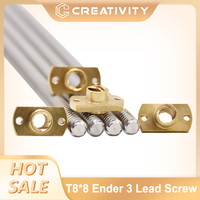 T8*8 Ender 3 Lead Screw Z axis Rod +Brass Nuts Lead 8MM 365/399/400MM for Ender-3 V2 Ender 6 CR-10S CR-10 V2 CR-6 SE I3
