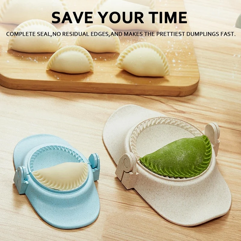 DT39 15X Empanada Maker for Press, 6 Inch Extra Large Dumpling Maker Set with Dough Cutter, Kitchen Tool for Pierogi Ravioli