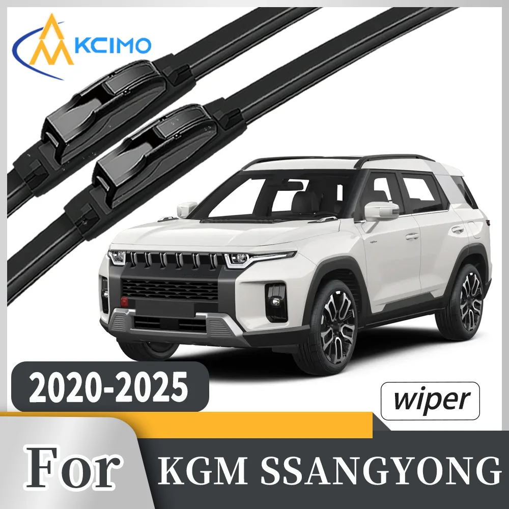 

High Grade Rubber Front Windscreen Wiper Blades For KGM SSANGYONG Actyon 2020-2025 All-Weather Noiseless Windshield Set 2Pcs