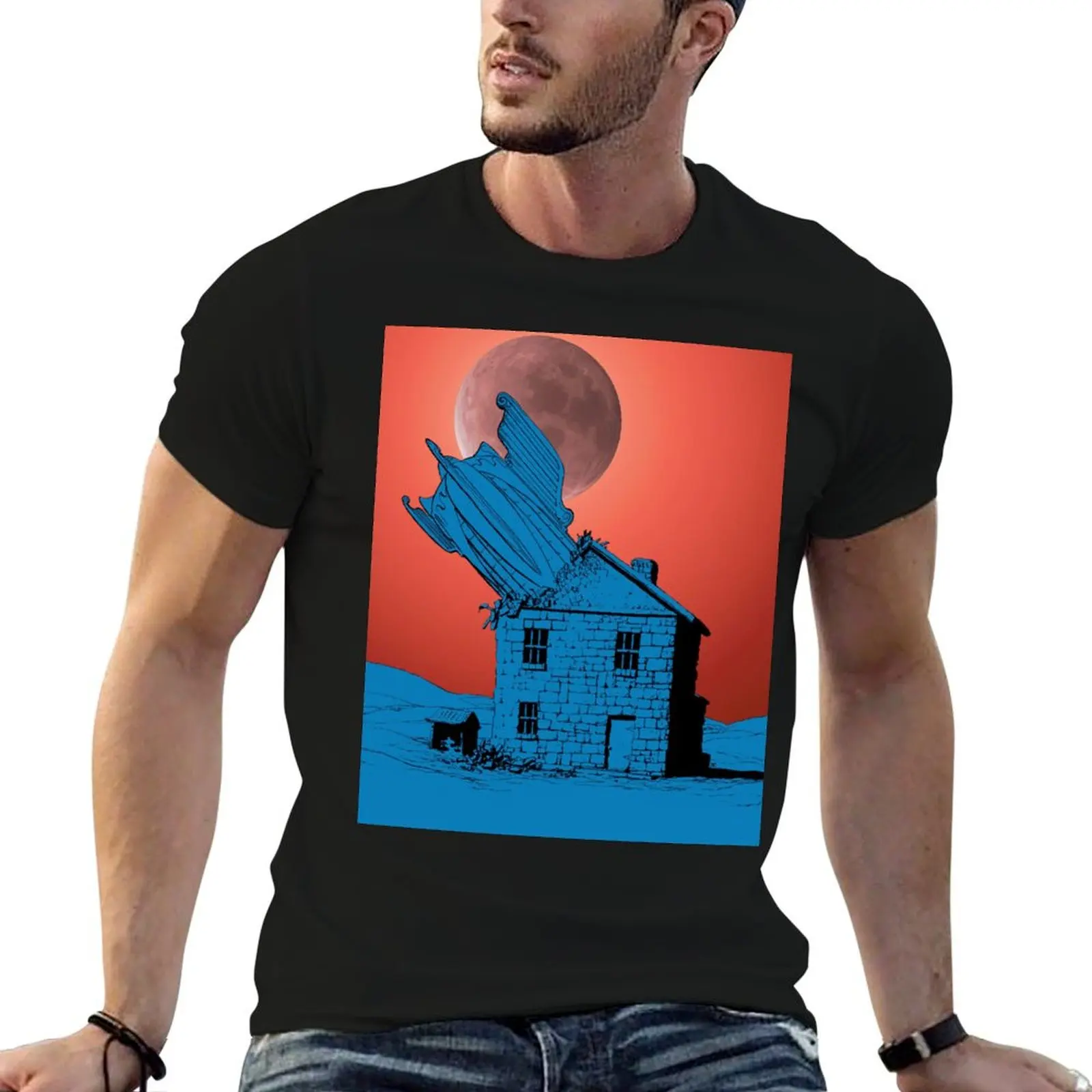 Planeta, cómic, luna, cohete, casa, choque, desierto, Warren Ellis, John Cassaday, Elijah Snow, Jackita Wagner, Drummer, camiseta