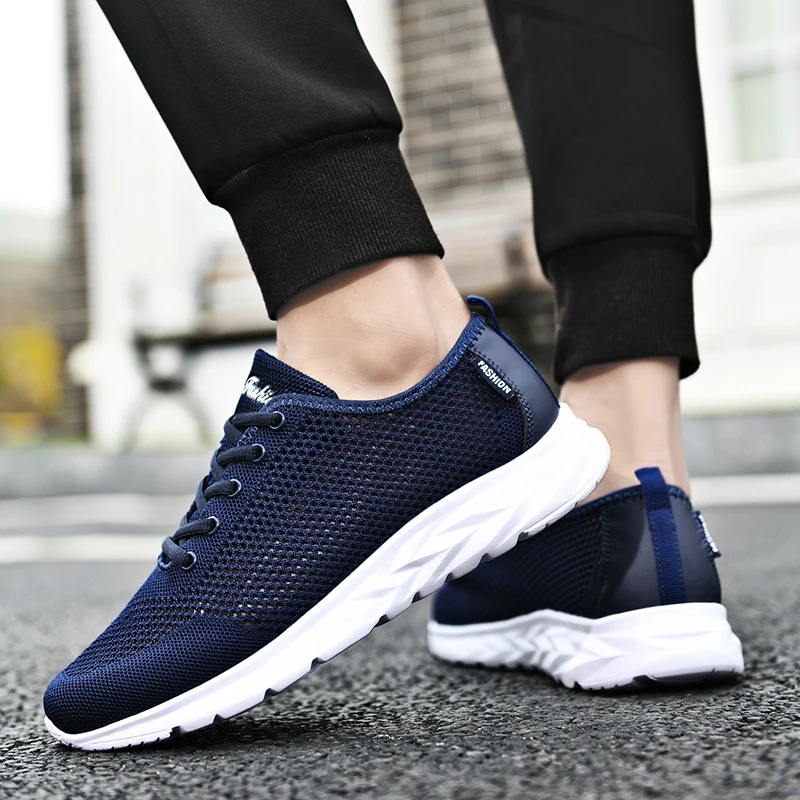 Herren Leichte Outdoor-Laufschuhe mit Weicher Sohle, Atmungsaktive Casual-Sommerschuhe für Männer