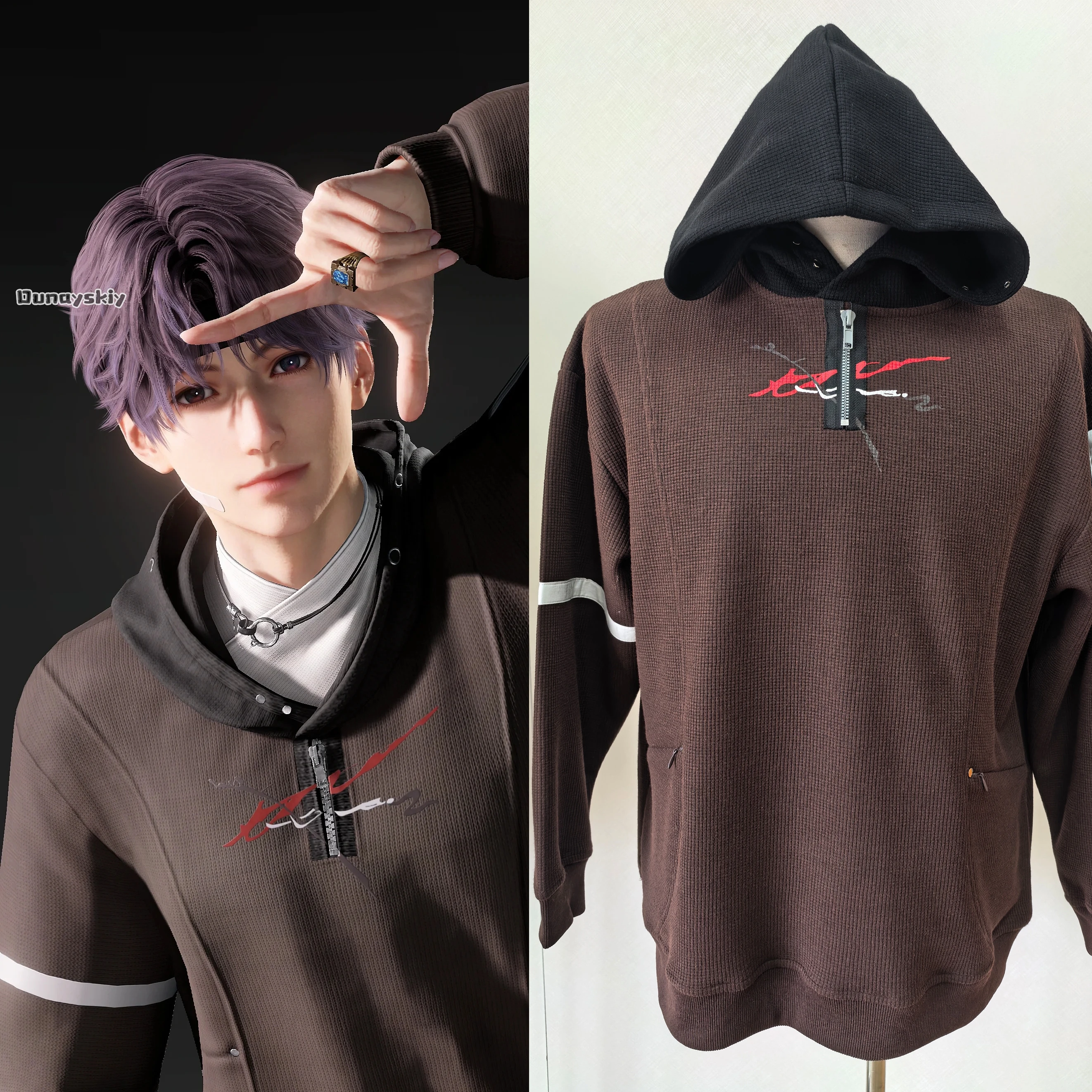 ความรักและ Deepspace Qi Yu Rafayel คอสเพลย์เครื่องแต่งกาย Hoodie Streetwear ชุดลําลองอะนิเมะเกมบทบาทเล่นชุด Unisex ชุด