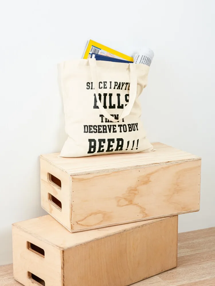 I Love Beer Tote Bag tote bag university bags luxury women Shopper Canvas bag