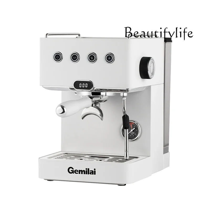 Home Coffee Machine Semi-Automatic Office Small Espresso Steam Milk Foam