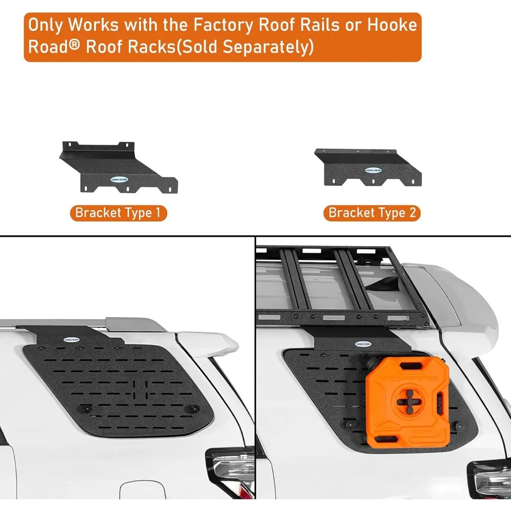 نظام لوحة تخزين وحدات لـ 4 عداء النافذة الخلفية لوحة مولي رف البضائع الخارجي 2010-2024 تويوتا 4 عداء محسن Sto